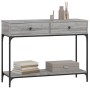 Sonoma gray engineered wood console table 100x34.5x75 cm by vidaXL, Side tables - Ref: Foro24-833396, Price: 76,50 €, Discoun...