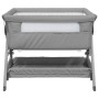 Cuna con colchón tela de lino gris claro de vidaXL, Cunas y camas para niños - Ref: Foro24-10289, Precio: 125,44 €, Descuento: %