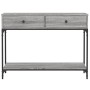 Mesa consola madera de ingeniería gris Sonoma 100x34,5x75 cm de vidaXL, Mesas auxiliares - Ref: Foro24-833396, Precio: 76,50 ...