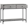 Mesa consola madera de ingeniería gris Sonoma 100x34,5x75 cm de vidaXL, Mesas auxiliares - Ref: Foro24-833396, Precio: 76,50 ...