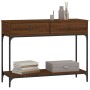 Oak brown engineered wood console table 100x34.5x75 cm by vidaXL, Side tables - Ref: Foro24-833397, Price: 82,89 €, Discount: %