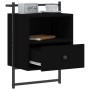 Wall bedside tables 2 units black 40x30x61 cm by vidaXL, Nightstands - Ref: Foro24-833434, Price: 54,99 €, Discount: %