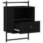 Wall bedside tables 2 units black 40x30x61 cm by vidaXL, Nightstands - Ref: Foro24-833434, Price: 54,99 €, Discount: %