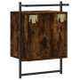 Wall-mounted bedside table in smoked oak, 40x30x61 cm by vidaXL, Nightstands - Ref: Foro24-833437, Price: 39,89 €, Discount: %