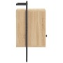 Mesitas de noche de pared 2 uds roble Sonoma 40x30x61 cm de vidaXL, Mesitas de noche - Ref: Foro24-833436, Precio: 56,31 €, D...