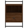 Oak brown wall bedside table 40x30x61 cm by vidaXL, Nightstands - Ref: Foro24-833441, Price: 56,99 €, Discount: %