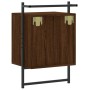 Oak brown wall bedside table 40x30x61 cm by vidaXL, Nightstands - Ref: Foro24-833441, Price: 56,99 €, Discount: %