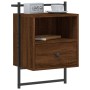 Wall-mounted bedside tables 2 units brown oak 40x30x61 cm by vidaXL, Nightstands - Ref: Foro24-833442, Price: 48,47 €, Discou...