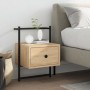 Sonoma oak wall bedside table 35x30x51 cm by vidaXL, Nightstands - Ref: Foro24-833445, Price: 38,64 €, Discount: %