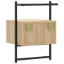 Sonoma oak wall bedside table 35x30x51 cm by vidaXL, Nightstands - Ref: Foro24-833445, Price: 38,99 €, Discount: %