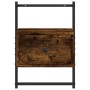 Mesita de noche de pared roble ahumado 35x30x51 cm de vidaXL, Mesitas de noche - Ref: Foro24-833447, Precio: 39,99 €, Descuen...