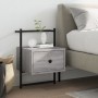 Gray Sonoma wall-mounted bedside table 35x30x51 cm by vidaXL, Nightstands - Ref: Foro24-833449, Price: 49,16 €, Discount: %