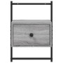 Mesita de noche de pared gris Sonoma 35x30x51 cm de vidaXL, Mesitas de noche - Ref: Foro24-833449, Precio: 49,16 €, Descuento: %