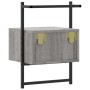 Wall bedside tables 2 units Sonoma gray 35x30x51 cm by vidaXL, Nightstands - Ref: Foro24-833450, Price: 53,39 €, Discount: %