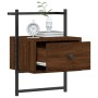 Wall bedside tables 2 units oak brown 35x30x51 cm by vidaXL, Nightstands - Ref: Foro24-833452, Price: 47,02 €, Discount: %