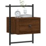 Wall bedside tables 2 units oak brown 35x30x51 cm by vidaXL, Nightstands - Ref: Foro24-833452, Price: 47,02 €, Discount: %