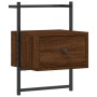 Wall bedside tables 2 units oak brown 35x30x51 cm by vidaXL, Nightstands - Ref: Foro24-833452, Price: 47,02 €, Discount: %