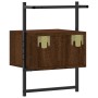 Wall bedside tables 2 units oak brown 35x30x51 cm by vidaXL, Nightstands - Ref: Foro24-833452, Price: 47,02 €, Discount: %