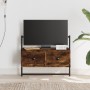 Smoked oak wall TV cabinet 60.5x30x51 cm by vidaXL, TV Furniture - Ref: Foro24-833455, Price: 27,73 €, Discount: %