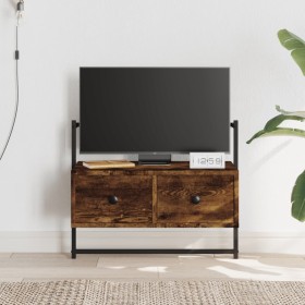 Smoked oak wall TV cabinet 60.5x30x51 cm by vidaXL, TV Furniture - Ref: Foro24-833455, Price: 28,99 €, Discount: %