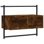 Smoked oak wall TV cabinet 60.5x30x51 cm by vidaXL, TV Furniture - Ref: Foro24-833455, Price: 27,73 €, Discount: %