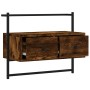 Smoked oak wall TV cabinet 60.5x30x51 cm by vidaXL, TV Furniture - Ref: Foro24-833455, Price: 27,73 €, Discount: %