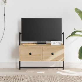 Mueble TV de pared madera ingeniería roble Sonoma 60,5x30x51 cm de vidaXL, Muebles TV - Ref: Foro24-833454, Precio: 37,99 €, ...