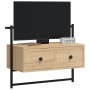 Wall-mounted TV unit made of Sonoma oak engineered wood, measuring 60.5x30x51 cm. by vidaXL, TV Furniture - Ref: Foro24-83345...