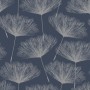 DUTCH WALLCOVERINGS Navy and Gray Fleur Wallpaper by DUTCH WALLCOVERINGS, Painted paper - Ref: Foro24-437424, Price: 24,05 €,...