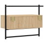 Wall-mounted TV unit made of Sonoma oak engineered wood, measuring 60.5x30x51 cm. by vidaXL, TV Furniture - Ref: Foro24-83345...