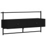 Black engineered wood wall TV cabinet 100.5x30x51 cm by vidaXL, TV Furniture - Ref: Foro24-833458, Price: 37,99 €, Discount: %