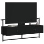 Black engineered wood wall TV cabinet 100.5x30x51 cm by vidaXL, TV Furniture - Ref: Foro24-833458, Price: 37,99 €, Discount: %