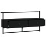 Black engineered wood wall TV cabinet 100.5x30x51 cm by vidaXL, TV Furniture - Ref: Foro24-833458, Price: 37,99 €, Discount: %