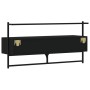 Mueble de TV de pared madera ingeniería negro 100,5x30x51 cm de vidaXL, Muebles TV - Ref: Foro24-833458, Precio: 36,58 €, Des...