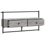 Mueble TV de pared madera ingeniería gris Sonoma 100,5x30x51 cm de vidaXL, Muebles TV - Ref: Foro24-833461, Precio: 50,44 €, ...