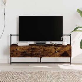 Smoked oak wall TV cabinet 100.5x30x51 cm by vidaXL, TV Furniture - Ref: Foro24-833460, Price: 36,99 €, Discount: %