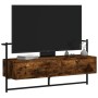 Smoked oak wall TV cabinet 100.5x30x51 cm by vidaXL, TV Furniture - Ref: Foro24-833460, Price: 36,19 €, Discount: %