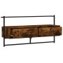 Smoked oak wall TV cabinet 100.5x30x51 cm by vidaXL, TV Furniture - Ref: Foro24-833460, Price: 36,19 €, Discount: %