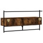 Smoked oak wall TV cabinet 100.5x30x51 cm by vidaXL, TV Furniture - Ref: Foro24-833460, Price: 36,19 €, Discount: %