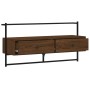 Mueble TV de pared madera ingeniería marrón roble 100,5x30x51cm de vidaXL, Muebles TV - Ref: Foro24-833462, Precio: 49,45 €, ...