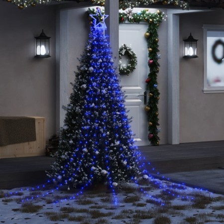 Luces para árbol de Navidad 320 LED azul 375 cm de vidaXL, Luces de Navidad - Ref: Foro24-356925, Precio: 28,83 €, Descuento: %