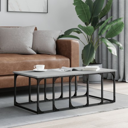 Sonoma gray engineered wood coffee table 100x50x35.5 cm by vidaXL, Coffee table - Ref: Foro24-833381, Price: 48,85 €, Discoun...