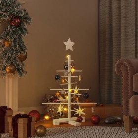 Árbol de Navidad de madera de adorno madera maciza pino 75 cm de vidaXL, Arboles de navidad - Ref: Foro24-357988, Precio: 22,...