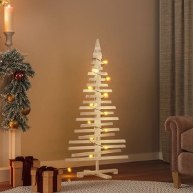 Árbol de Navidad de madera de adorno madera maciza pino 120 cm de vidaXL, Arboles de navidad - Ref: Foro24-357995, Precio: 10...