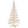 Holz-Weihnachtsbaumschmuck aus massivem Kiefernholz 120 cm von vidaXL, Weihnachtsbäume - Ref: Foro24-357995, Preis: 52,86 €, ...