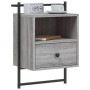 Wall-mounted bedside tables 2 units Sonoma grey 40x30x61 cm by vidaXL, Nightstands - Ref: Foro24-833440, Price: 64,88 €, Disc...