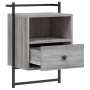 Wall-mounted bedside tables 2 units Sonoma grey 40x30x61 cm by vidaXL, Nightstands - Ref: Foro24-833440, Price: 64,88 €, Disc...