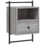 Wall-mounted bedside tables 2 units Sonoma grey 40x30x61 cm by vidaXL, Nightstands - Ref: Foro24-833440, Price: 64,88 €, Disc...