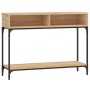 Mesa consola madera de ingeniería roble Sonoma 100x30,5x75 cm de vidaXL, Mesas auxiliares - Ref: Foro24-833389, Precio: 63,53...