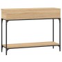 Sonoma oak engineered wood console table 100x30.5x75 cm by vidaXL, Side tables - Ref: Foro24-833389, Price: 63,53 €, Discount: %